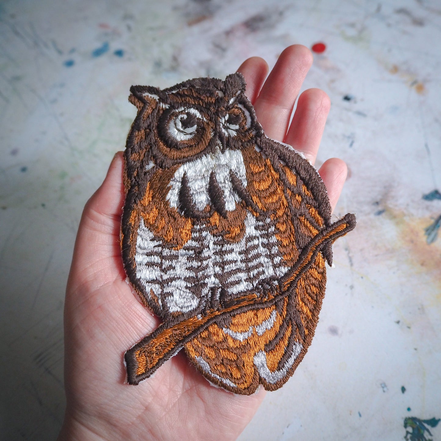 Vintage 1980s Brown Owl Patch