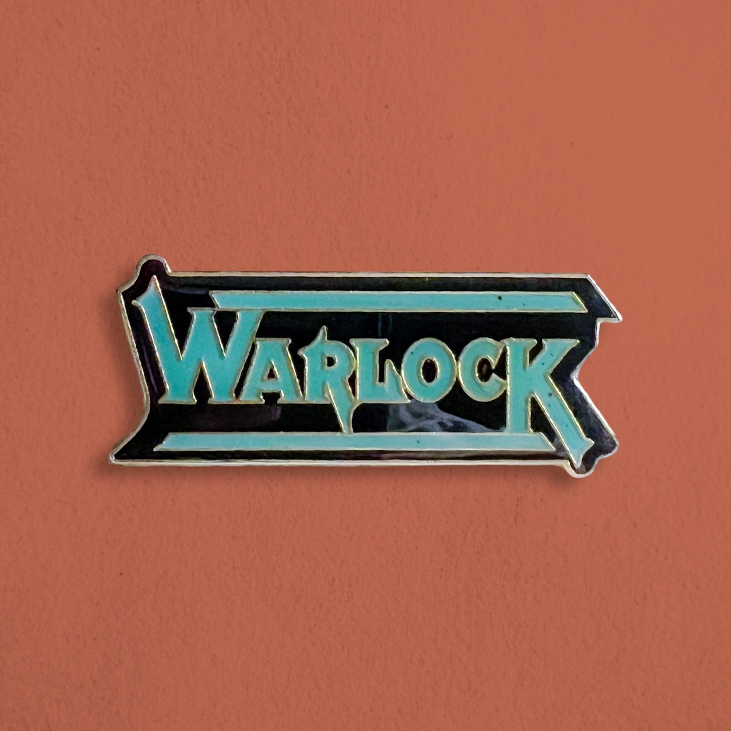 Vintage 1980s Warlock Enamel Pin