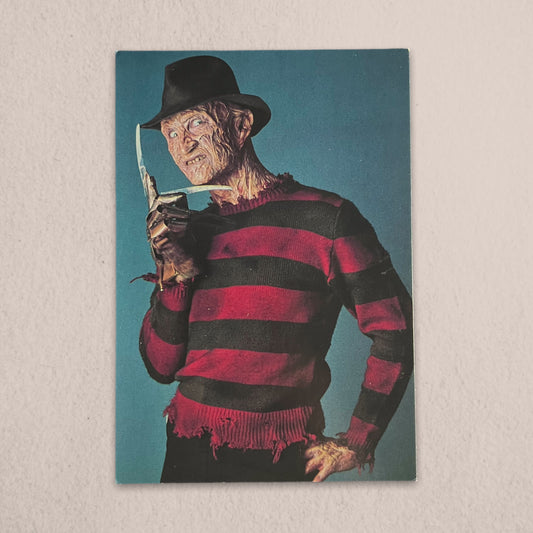 Vintage 1990 Freddy Krueger Postcard