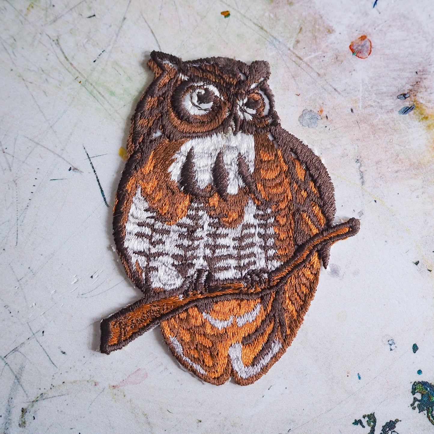 Vintage 1980s Brown Owl Patch