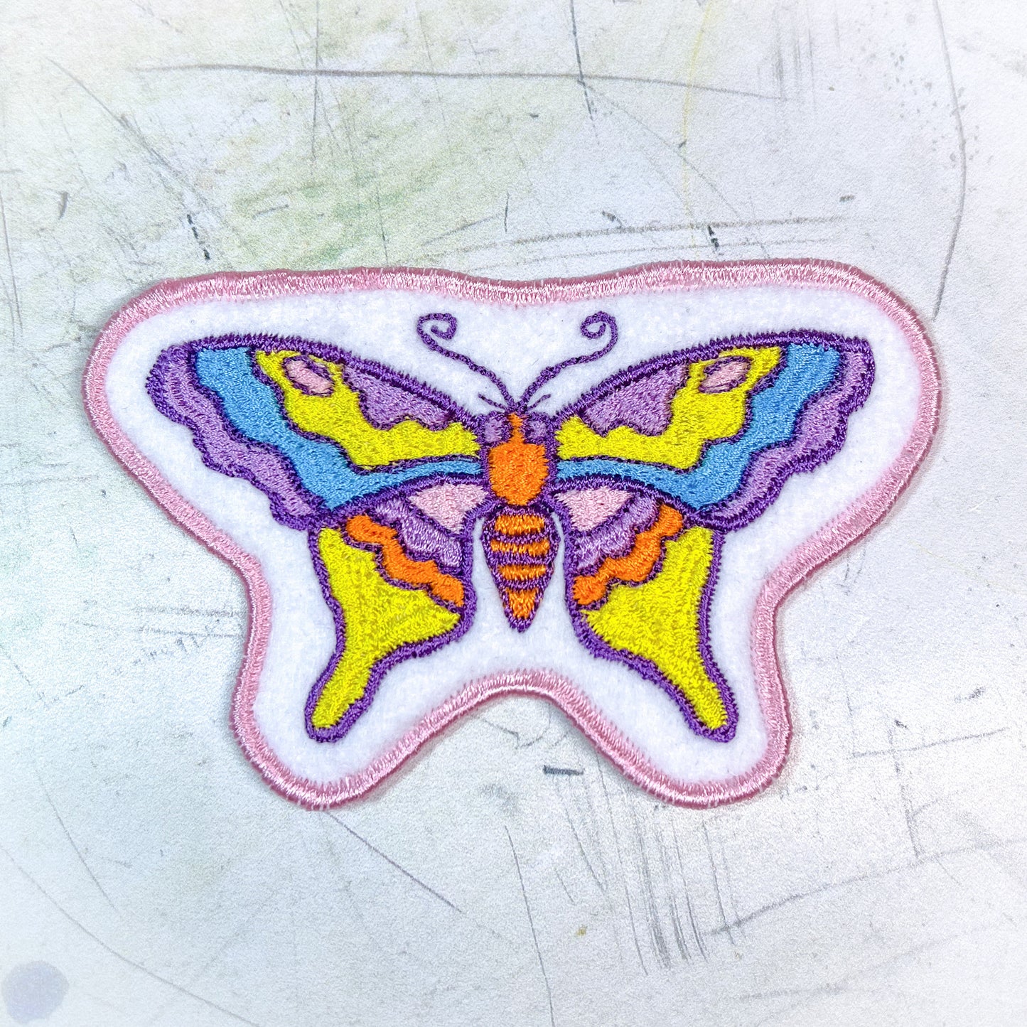 Colourful Butterfly Handmade Patch