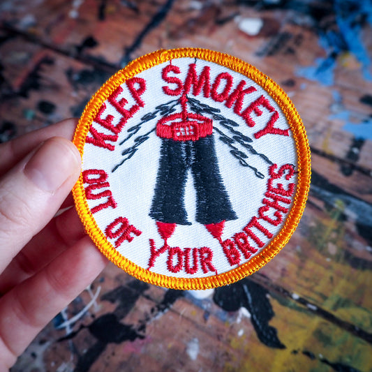 Vintage 1970s Keep Smokey Out Patch