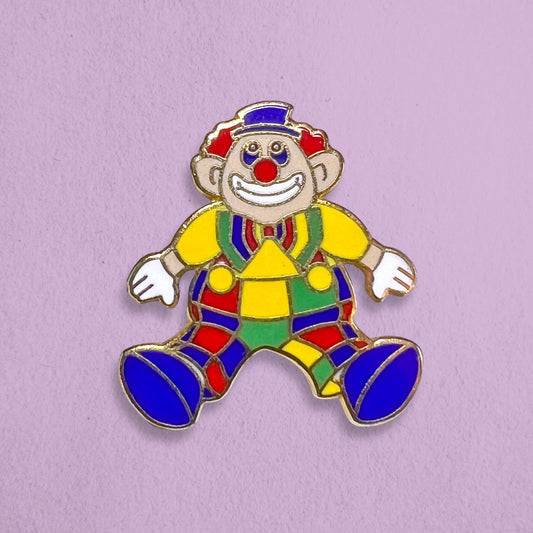 Vintage 1992 Creepy Clown Enamel Pin
