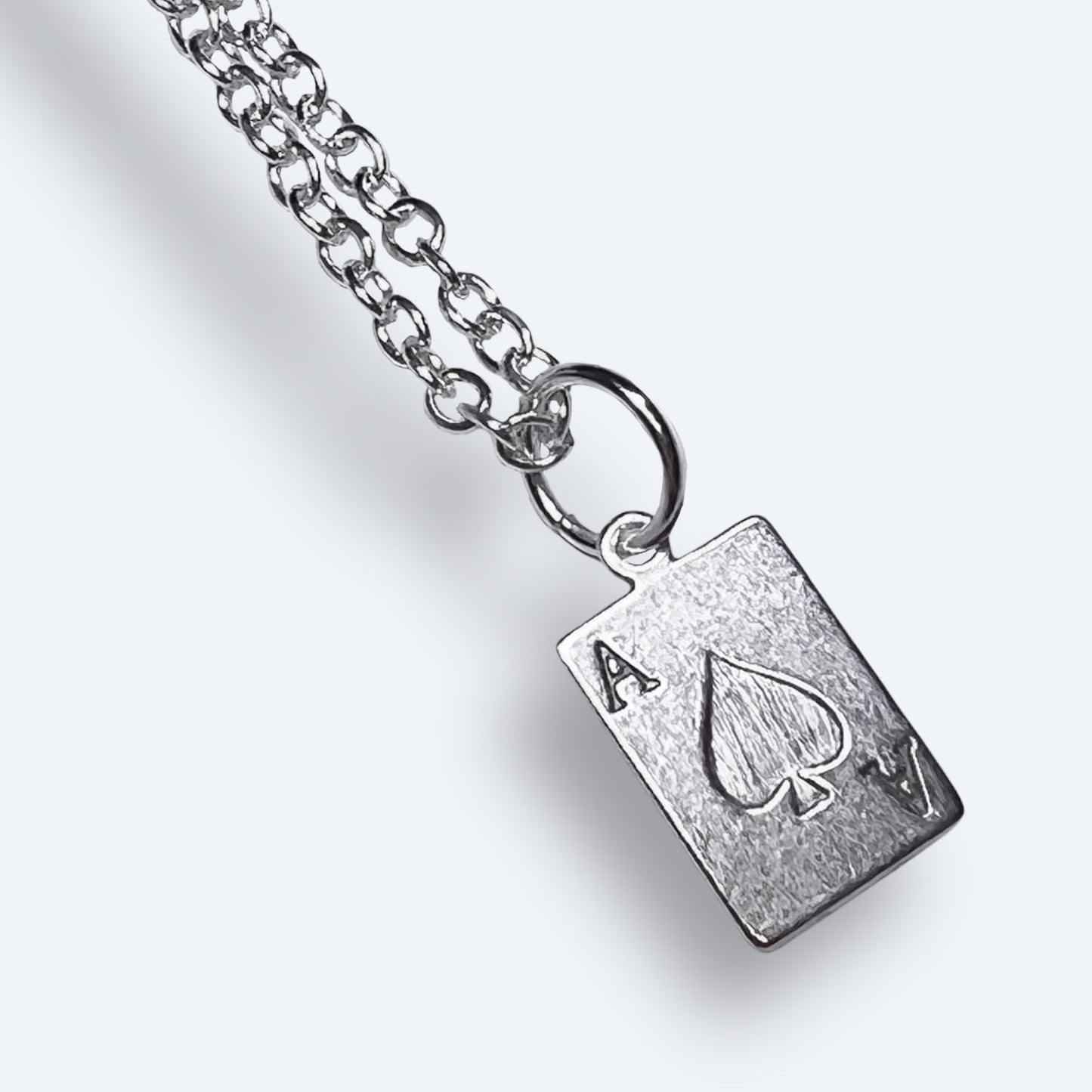 Ace Of Spades Playing Card Necklace