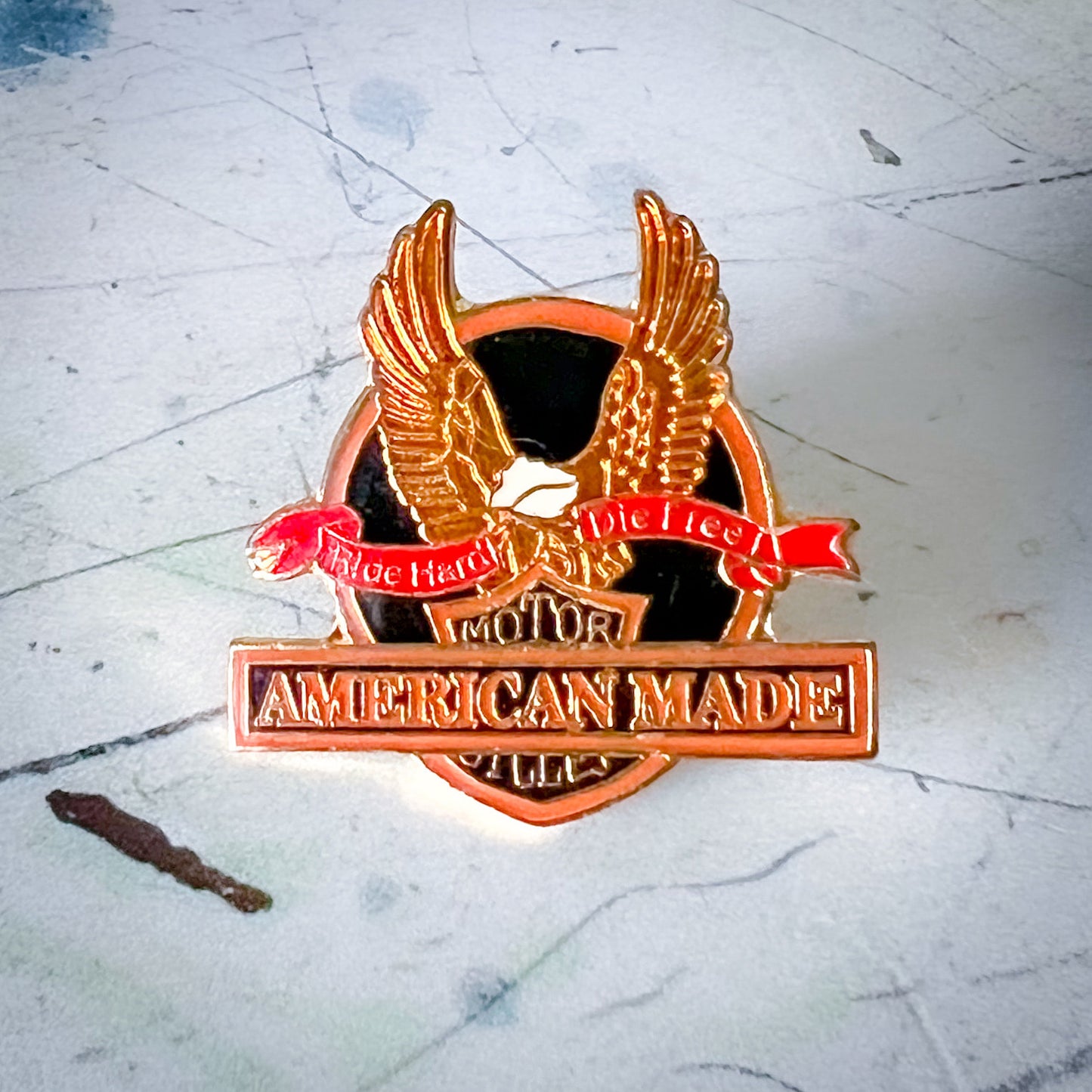 Vintage American Made Motorcycles Enamel Pin