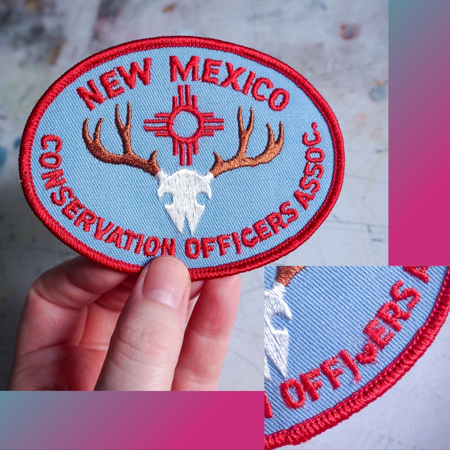 Vintage 1980s New Mexico Conservation Patch - REPAIRED