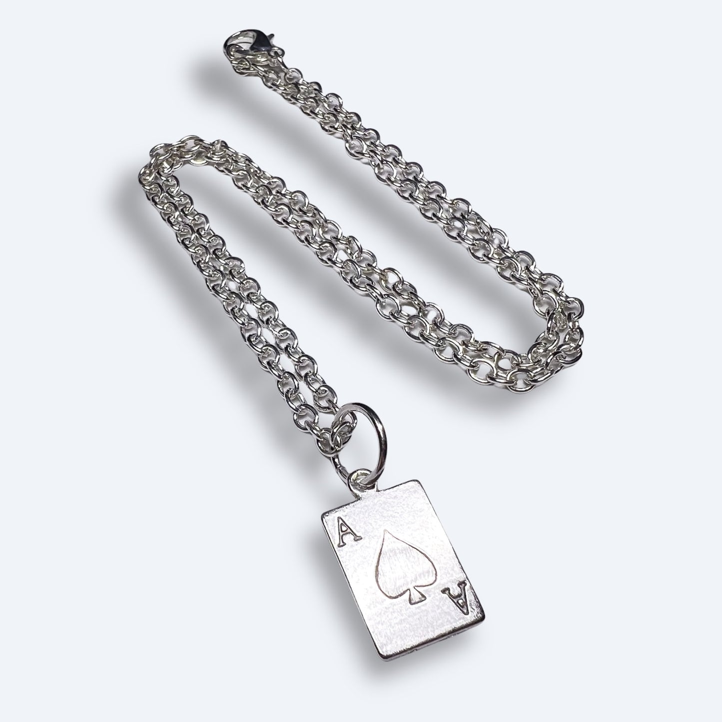 Ace Of Spades Playing Card Necklace