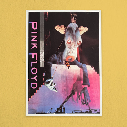 Vintage 1980s Pink Floyd Live Postcard