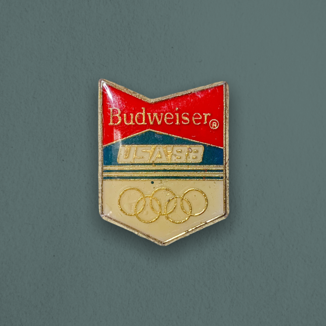 Vintage 1998 Budweiser USA Olympics Enamel Pin