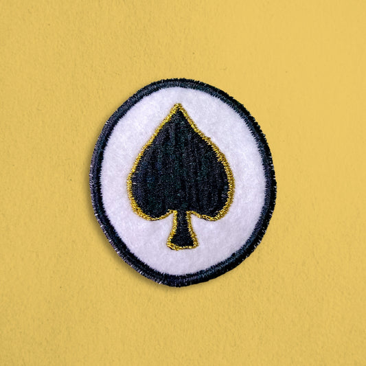 Ace of Spades Handmade Patch