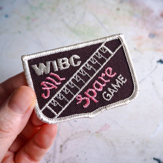Vintage 1980s WIBC All Spare Game Patch