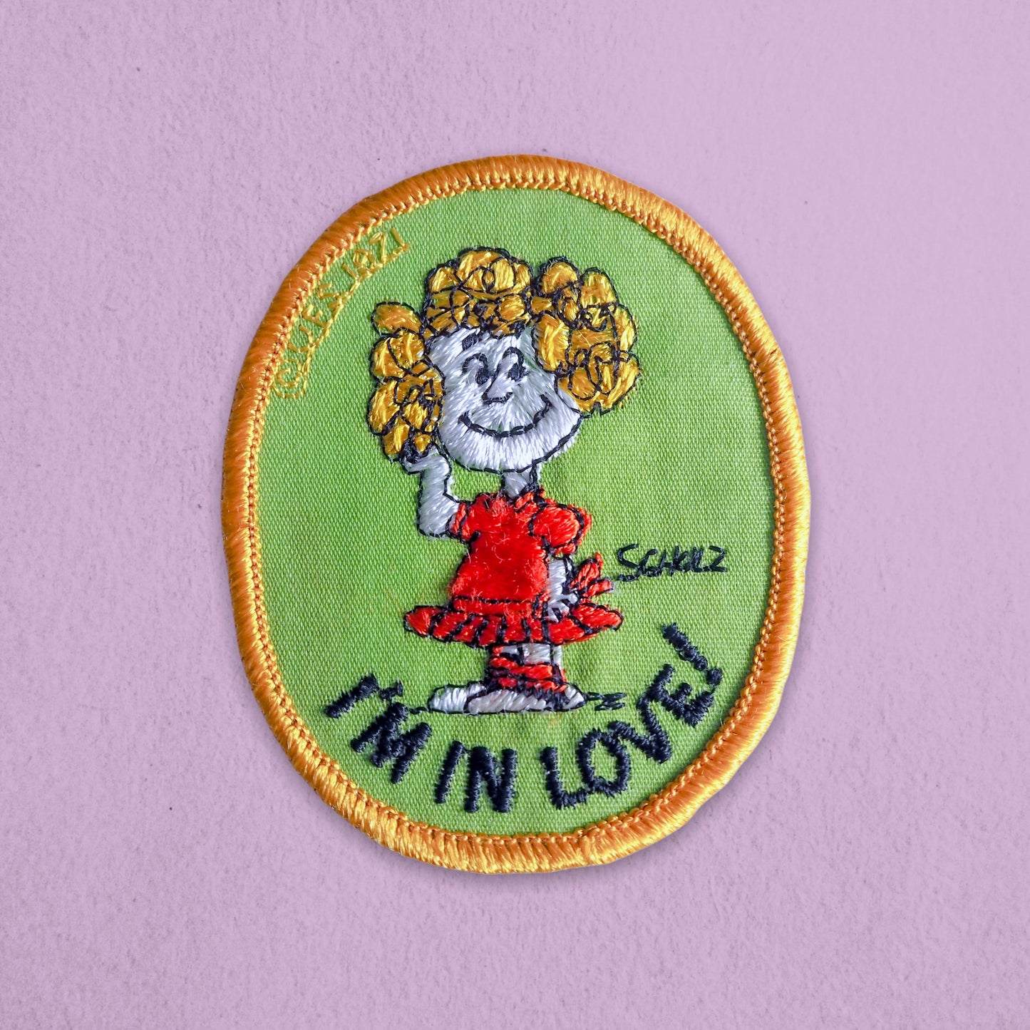 Vintage 1971 Peanuts ‘I’m in Love!’ Patch