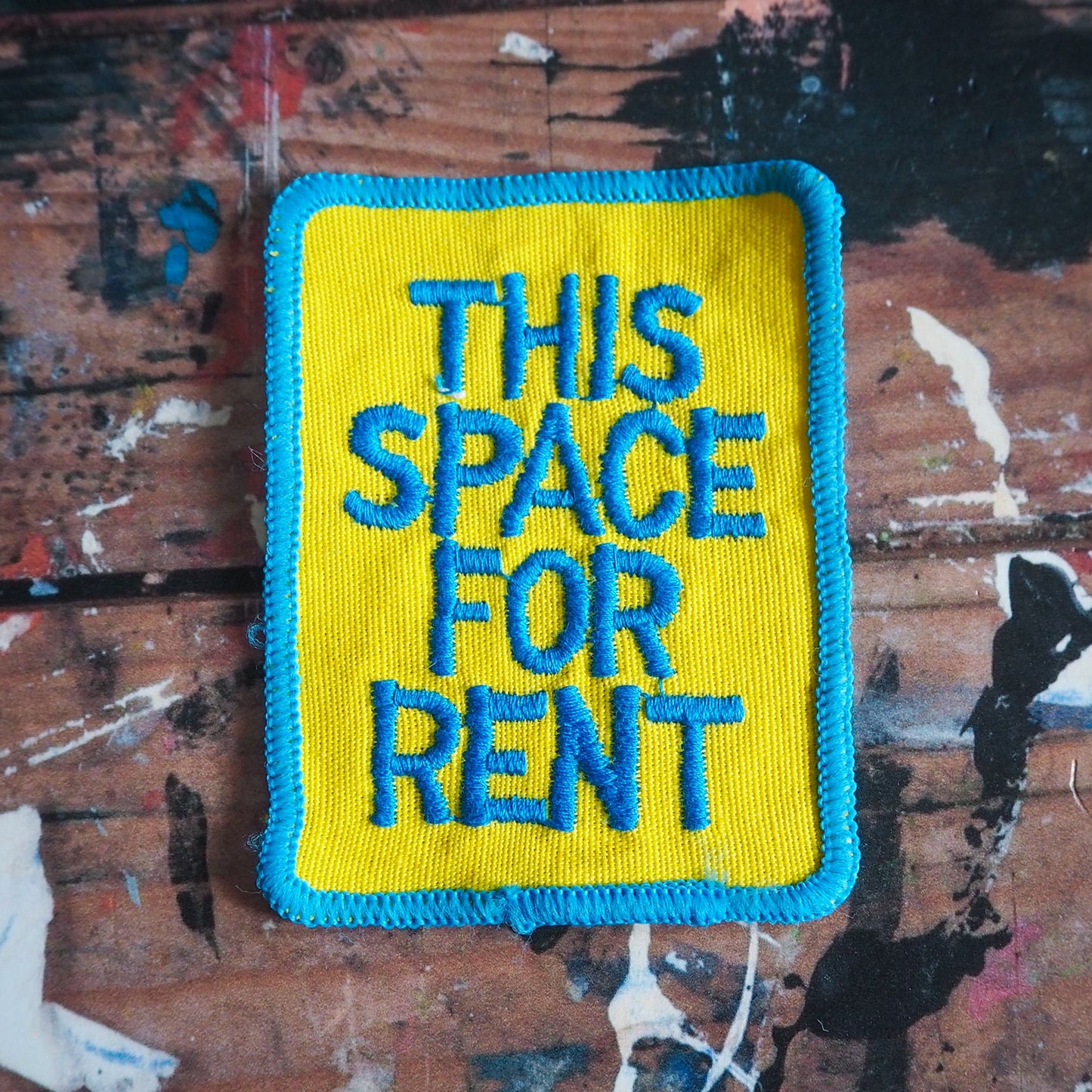 Vintage 1980s This Space For Rent Patch