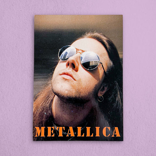 Vintage 1980s Metallica Postcard
