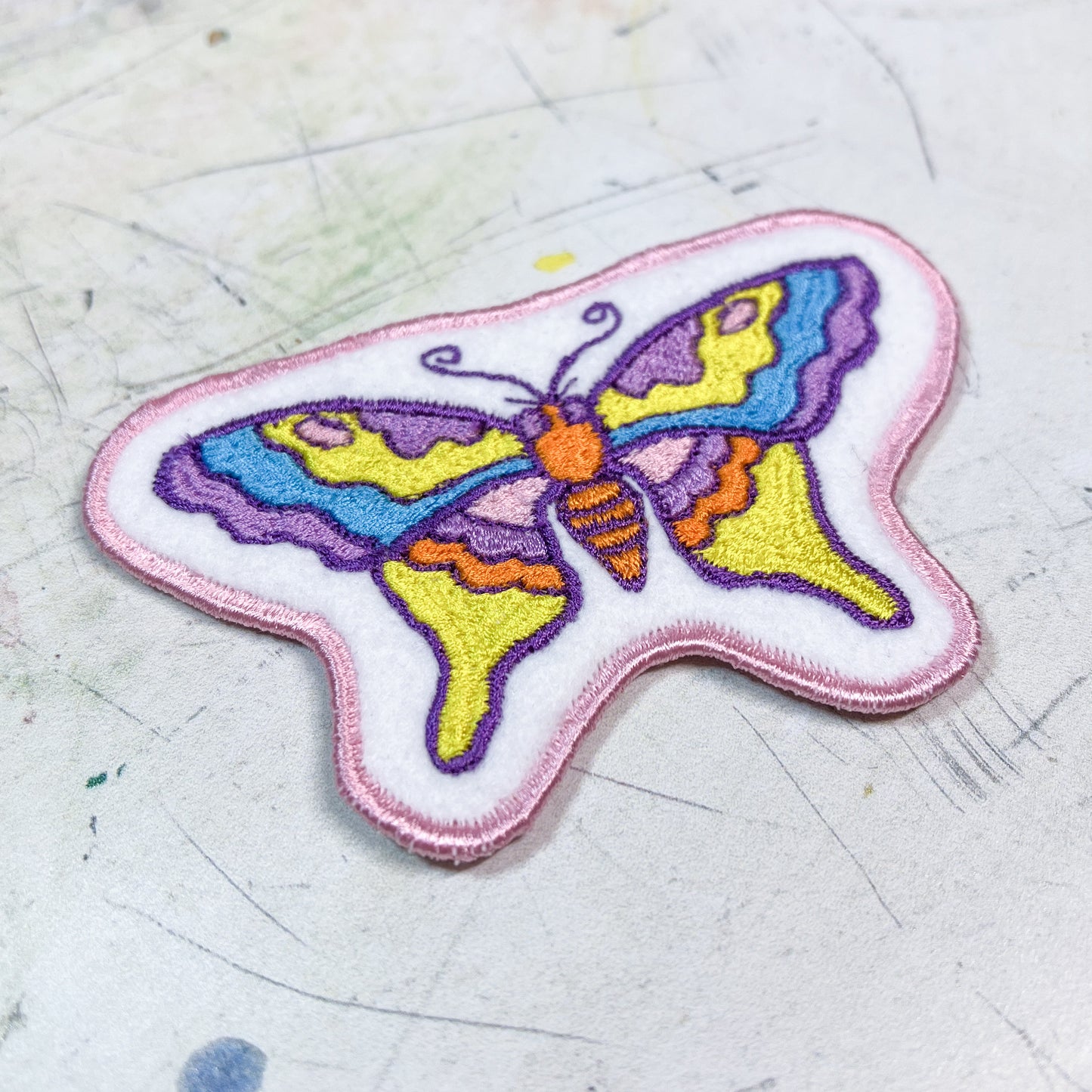 Colourful Butterfly Handmade Patch