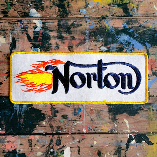 Vintage 1980s Norton Motorcycles Back Patch