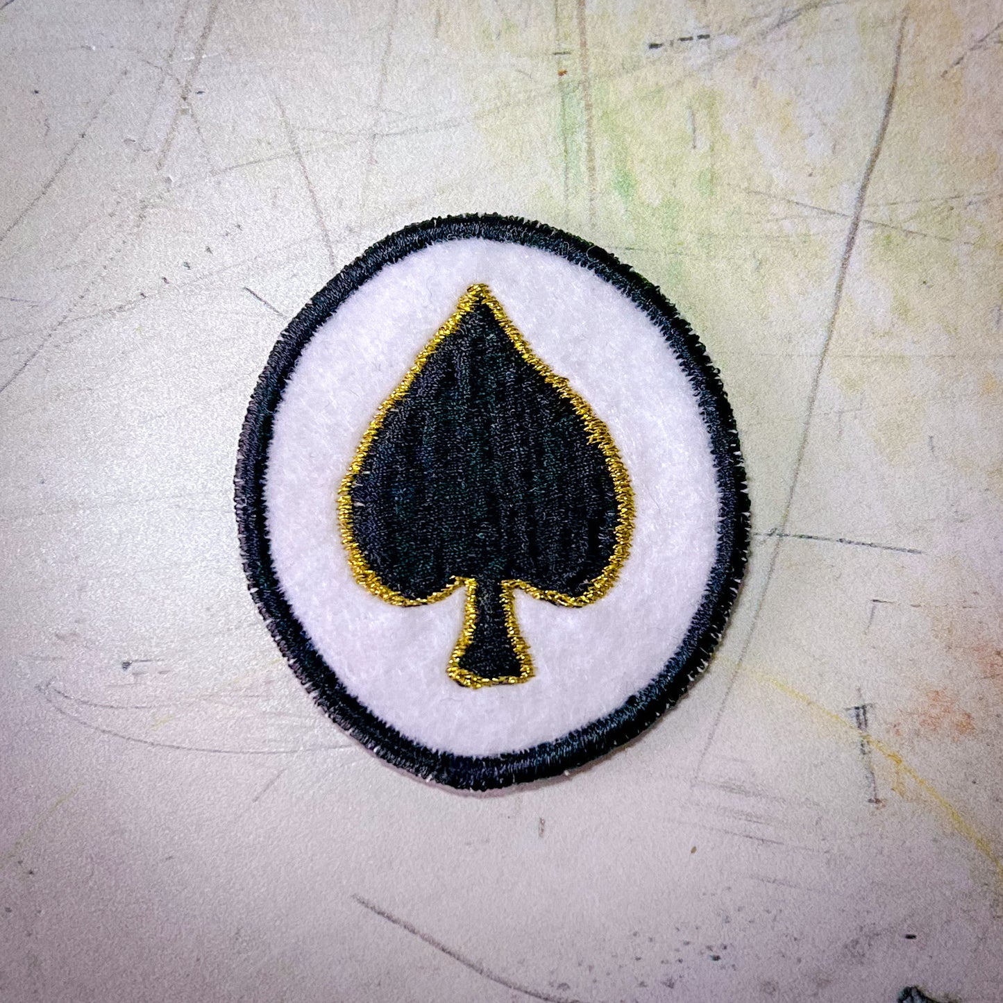 Ace of Spades Handmade Patch