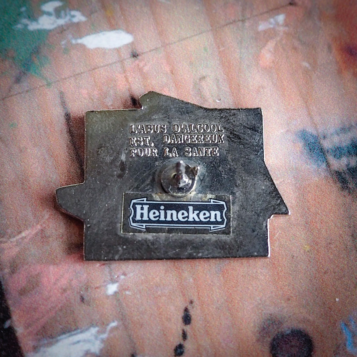 Vintage Heineken Record Player Enamel Pin