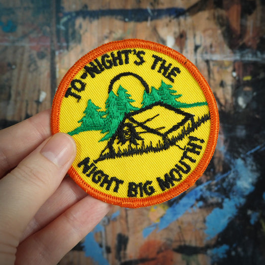 Vintage 1970s Tonight's The Night Big Mouth Patch